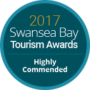 Swansea Bay Tourism Award Highly Commended 2017